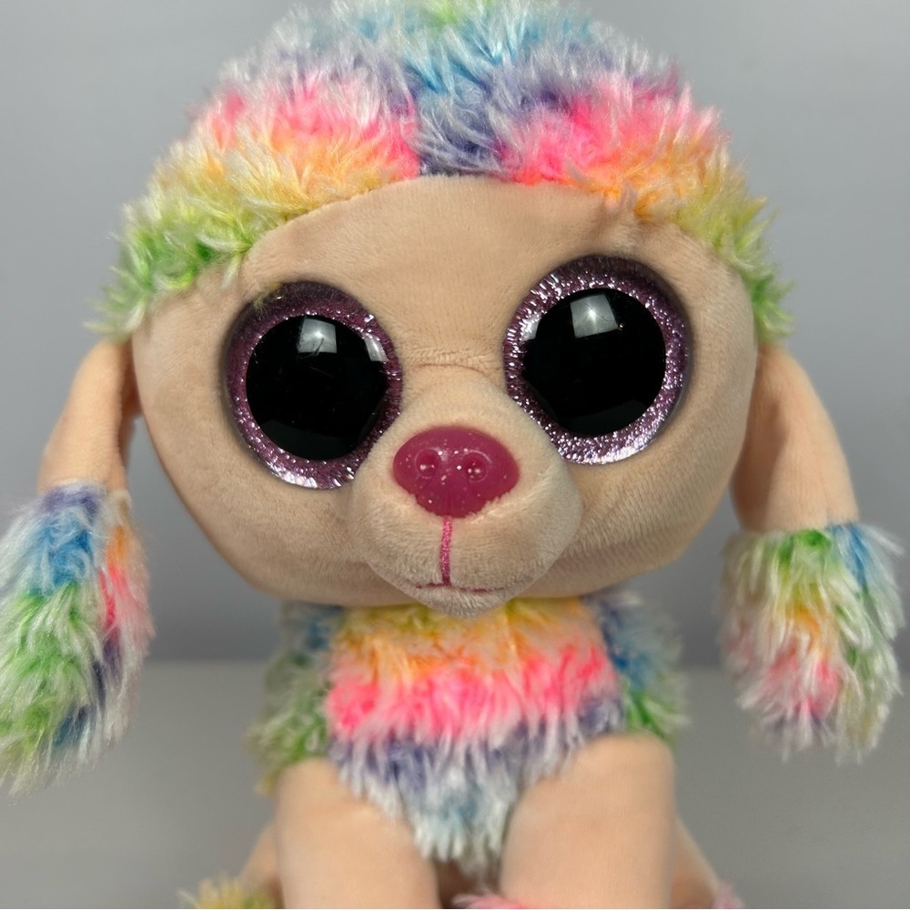 Ty Rainbow Poodle Multicoloured Plush 2020 - Picture 2 of 10